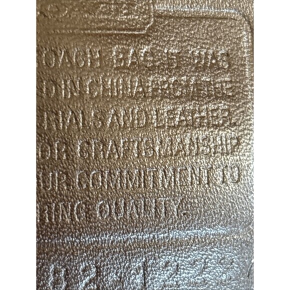 VGUC VTG Coach Ergo Signature Shoulder Hobo Purse Monogram Canvas Leather Brown - Picture 9 of 10